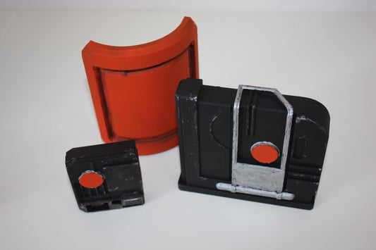 Fennec Shand Cosplay Armor Hard Parts (Ellbow Cover, Hip Box / Com Link, Chest Badge, Waist)