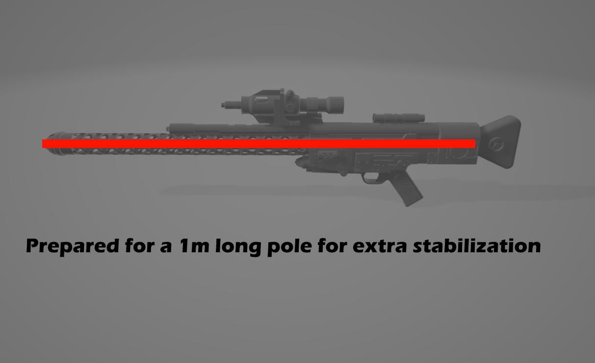DLT-20A Blaster / Laser Rifle / Reinforced Version / Carbon Fiber