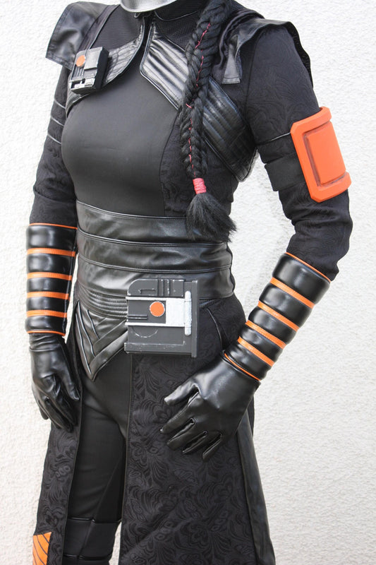 Fennec Shand Cosplay Armor Hard Parts (Ellbow Cover, Hip Box / Com Link, Chest Badge, Waist)